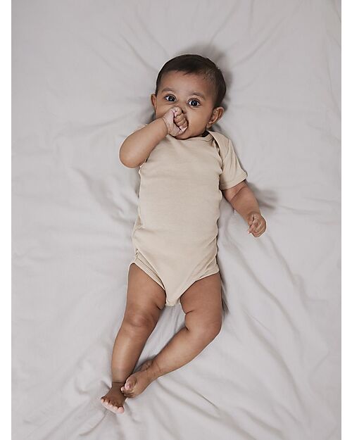 Name it Confezione da 2 Body a Maniche Corte - Bright White - Animal - Cotone Bio Body Manica Corta