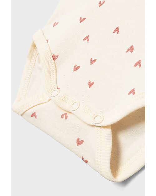 Name it Confezione da 2 Body a Maniche Corte - Cotone - Buttercream Heart Body Manica Corta