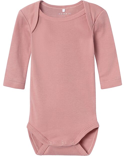 Name it Confezione da 2 Body a Maniche Lunghe - Buttercream - Heart - Cotone Bio Body Manica Lunga