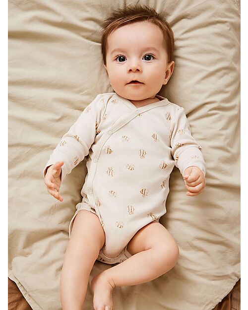 Name it Confezione da 2 Body Kimono a Maniche Lunghe - Rainy Day - Ape - Cotone Bio
 Body Manica Lunga