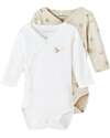 Name it Confezione da 2 Body Kimono a Maniche Lunghe - Rainy Day - Ape - Cotone Bio
 Body Manica Lunga