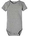 Name it Confezione da 3 Body Manica Corta - Bianco con Elefantino Singolo/Grigio/Bianco con Fantasia Elefantini - Cotone Biologico Body Manica Corta
