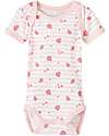 Name it Confezione da 3 Body - Manica Corta - Camellia Rose - Cotone Organico Body Manica Corta