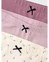 Name it Confezione da 3 Slip - Rosa Antico/Rosa Cipira/Panna con Fantasia a Fiori - Cotone Bio Slip