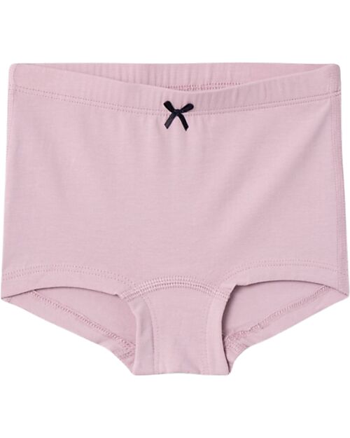 Name it Confezione da 3 Slip - Rosa Antico/Rosa Cipira/Panna con Fantasia a Fiori - Cotone Bio Slip