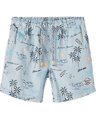 Name it Costume Boxer a Righe - Celeste - 100% Cotone Boxer Mare