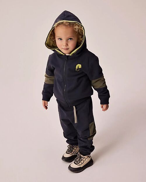 Name it Felpa a Maniche Lunghe - Blu (India Ink) - 100% Cotone Organico Felpe