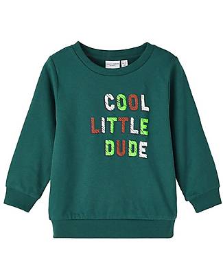 Name it Felpa Bimbo - Verde - 100% Cotone Felpe
