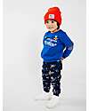 Name it Felpa - con Stampa Boom Bang - True Blue - 100% Cotone Felpe