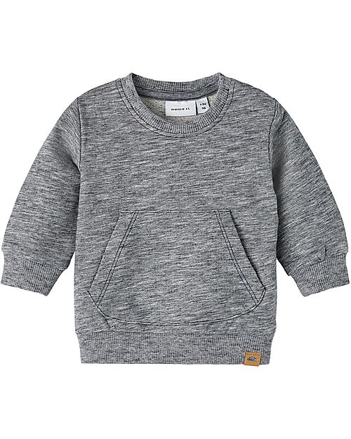 Name it Felpa con Tasca Frontale - Dark Sapphire - Cotone Bio Felpe