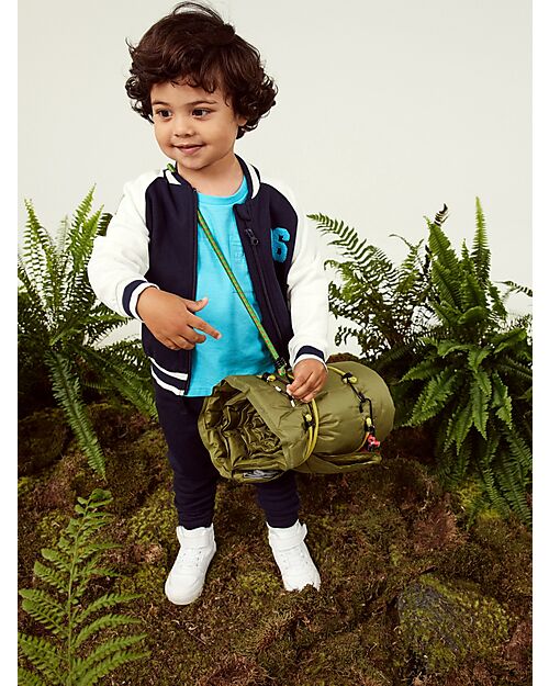 Name it Felpa Con Zip Baseball - Dark Sapphire - Cotone Bio Felpe