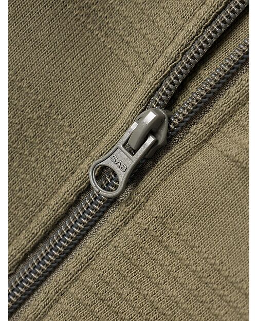 Name it Felpa con Zip Centrale - Dusty Olive - 100% Cotone Bio Felpe