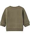 Name it Felpa con Zip Centrale - Dusty Olive - 100% Cotone Bio Felpe