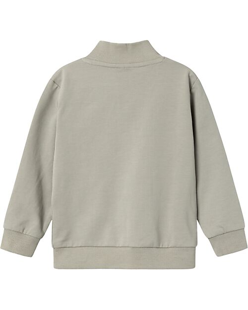 Name it Felpa con Zip e Tasche - Wild Dove - Cotone Felpe