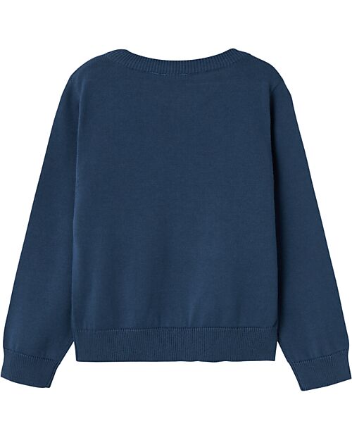Name it Felpa - Dark Denim - Arcobaleno Ricamato - 100% Cotone Bio
 Felpe