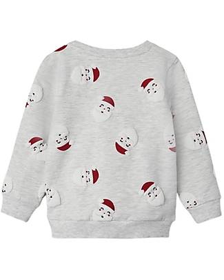 Name it Felpa della Tuta - Fantasia Babbo Natale - Grigio Chiaro Felpe