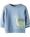 Name it Felpa Dinosauri - Azzurro - Cotone Bio Felpe