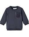 Name it Felpa - India Ink - con Taschino Frontale - 100% Cotone Bio Felpe