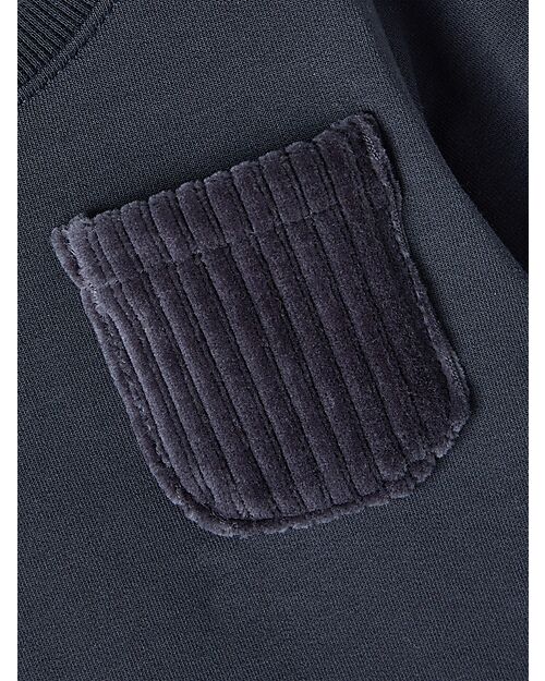 Name it Felpa - India Ink - con Taschino Frontale - 100% Cotone Bio Felpe