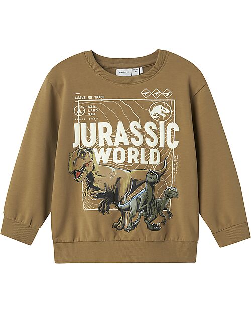 Name it Felpa Jurassic - Beige - Cotone Bio Felpe
