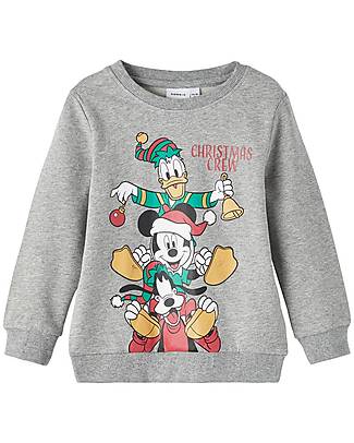Name it Felpa Natalizia - Topolino - Grigio Chiaro Felpe