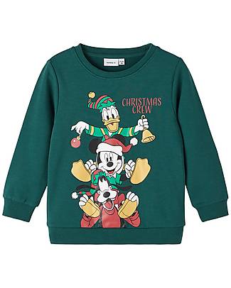 Name it Felpa Natalizia - Topolino - Verde Felpe