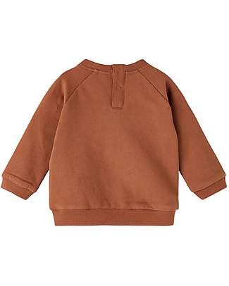 Name it Felpa Orsetto - Coconut Shell - con Bottoni a Pressione - Cotone Bio Felpe