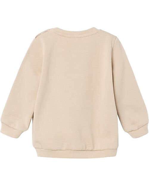 Name it Felpa - Oxford Tan - con Taschino Frontale - 100% Cotone Bio Felpe