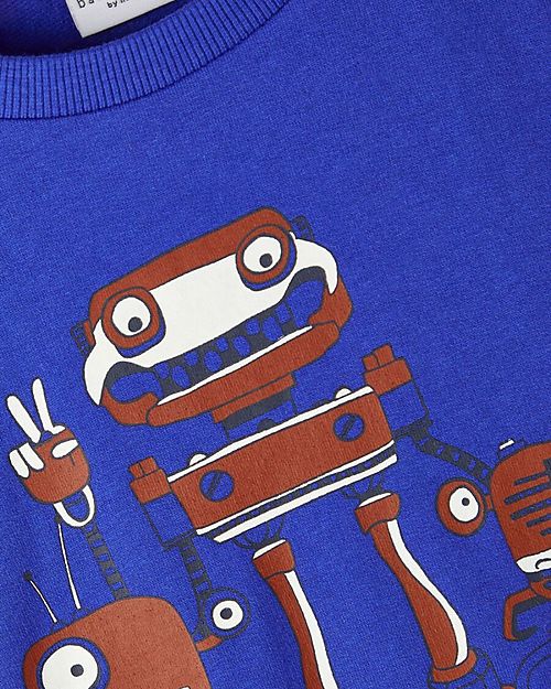 Name it Felpa Robot  - Blu Elettrico - 100% Cotone Felpe