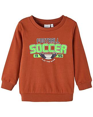 Name it Felpa Soccer - Arancione - 100% Cotone Felpe