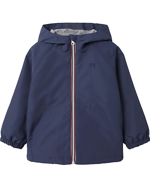 Name it Giacca Antivento con Zip - Blu - Tasche Laterali Giacche