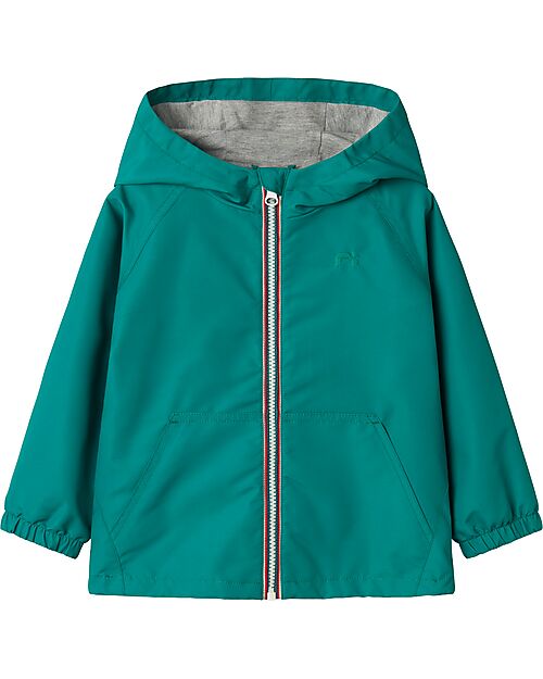 Name it Giacca Antivento con Zip - Verde - Tasche Laterali Giacche