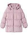 Name it Giacca Piumino con Cappuccio Removibile - Malva - 100% Poliestere Riciclato Piumini