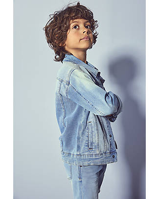 Name it Giubbotto di Jeans - Cotone - con Colletto e Bottoni Giacche