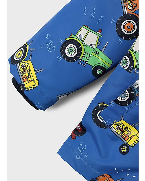 Name it Impermeabile con Zip - Nautical Blue - Trattori - con Cappuccio Staccabile Impermeabili
