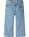Name it Jeans a Palazzo - Denim Chiaro - Fiori - 100% Cotone Jeans