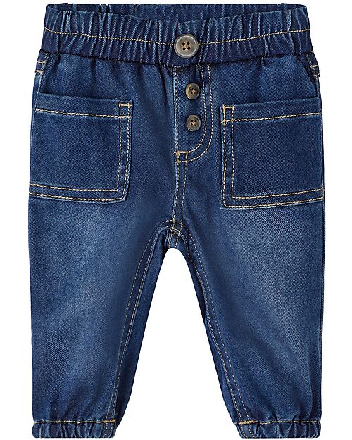 Name it Jeans Baggy Fit Medium Blue Denim con Tasche Frontali