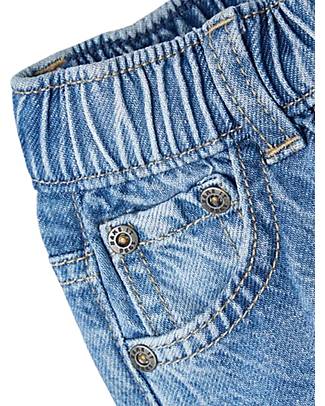 Name it Jeans - Blu Chiaro - Slim Tapered Fit - con Bottone a Pressione e Vita Elastica Jeans