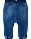 Name it Jeans con Coulisse - Medium Blue Denim - Cuori - Cotone Bio Jeans