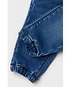 Name it Jeans con Coulisse - Medium Blue Denim - Cuori - Cotone Bio Jeans