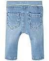 Name it Jeans con Elastico in Vita - Azzurro - con Morbido Cotone Denim Felpato Jeans
