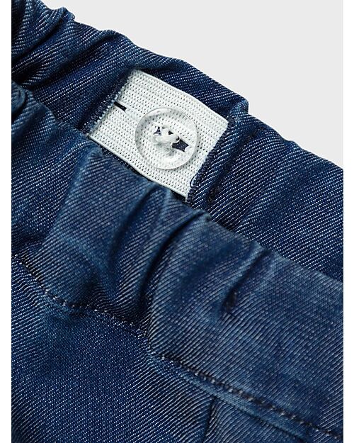 Name it Jeans - Dark Blue Denim - Tasche Frontali con Volant e Ricamo Jeans