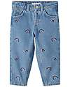 Name it Jeans - Medium Blue Denim - Arcobaleno - con Bottone a Pressione Jeans