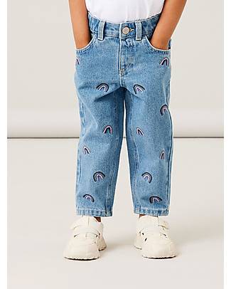 Name it Jeans - Medium Blue Denim - Arcobaleno - con Bottone a Pressione Jeans