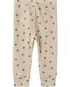 Name it Leggings - Beige - Cuori - 100% Lana Merino - con Vita Elasticizzata Leggings
