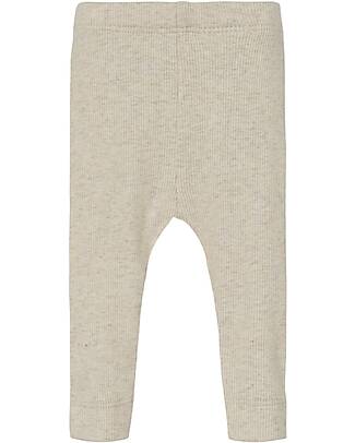 Name it Leggings Elasticizzati a Coste - Peyote Melange - Cotone Bio Leggings