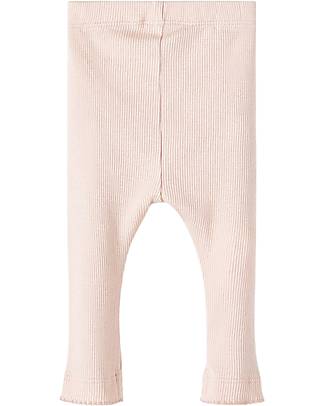 Name it Leggings Elasticizzati a Coste - Rose Smoke - Cotone Organico Leggings