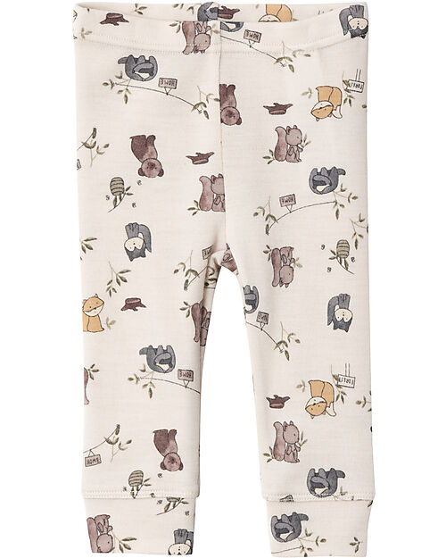 Name it Leggins - Moonbeam - 100% Lana Merino - con Vita Elasticizzata Leggings