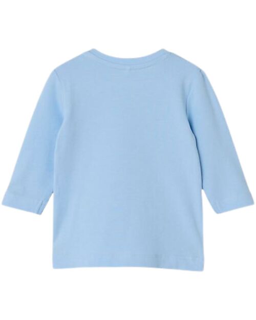 Name it Maglia a Manica Lunga - Barca - Chambray Blue - Chiusura con Bottone Maglie Manica Lunga