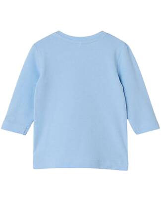 Name it Maglia a Manica Lunga - Barca - Chambray Blue - Chiusura con Bottone Maglie Manica Lunga